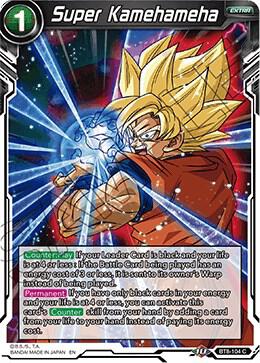 Super Kamehameha BT8-104 Malicious Machinations Dragonball Super card
