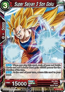 Super Saiyan 3 Son Goku Non Foil Version P-003 Promotion Cards Dragonball Super card