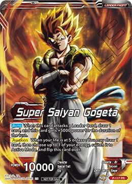Super Saiyan Gogeta SSB Gogeta Fusion Transcendent P-117 Promotion Cards Dragonball Super card