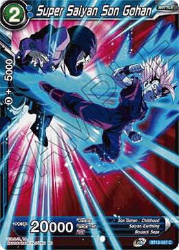 Super Saiyan Son Gohan BT13-037 Supreme Rivalry Dragonball Super card