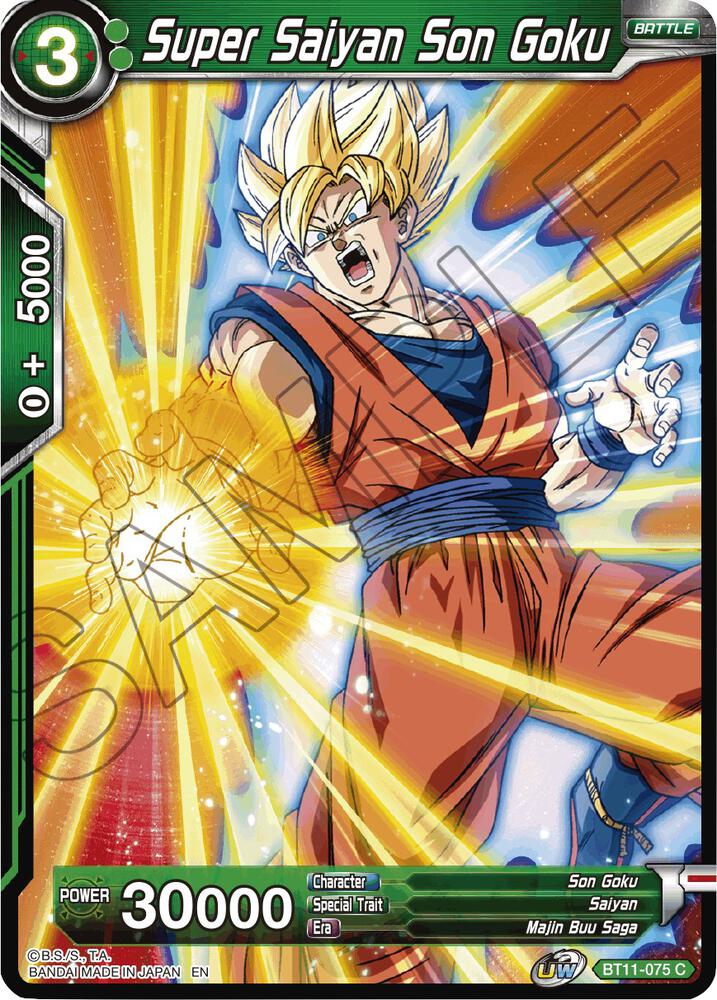 Super Saiyan Son Goku Foil BT11-075 Vermilion Bloodline Dragonball Super card