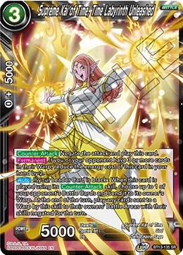 Supreme Kai of Time Time Labyrinth Unleashed Foil BT13-135 Supreme Rivalry Dragonball Super card