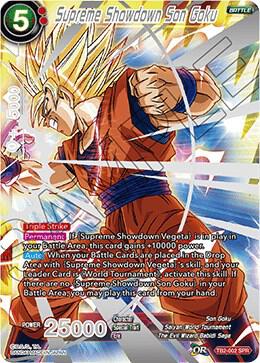 Supreme Showdown Son Goku SPR TB2-002 World Martial Arts Tournament Dragonball Super card