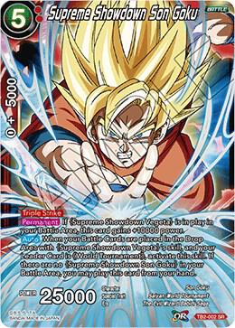 Supreme Showdown Son Goku TB2-002 World Martial Arts Tournament Dragonball Super card