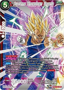 Supreme Showdown Vegeta SPR TB2-005 World Martial Arts Tournament Dragonball Super card