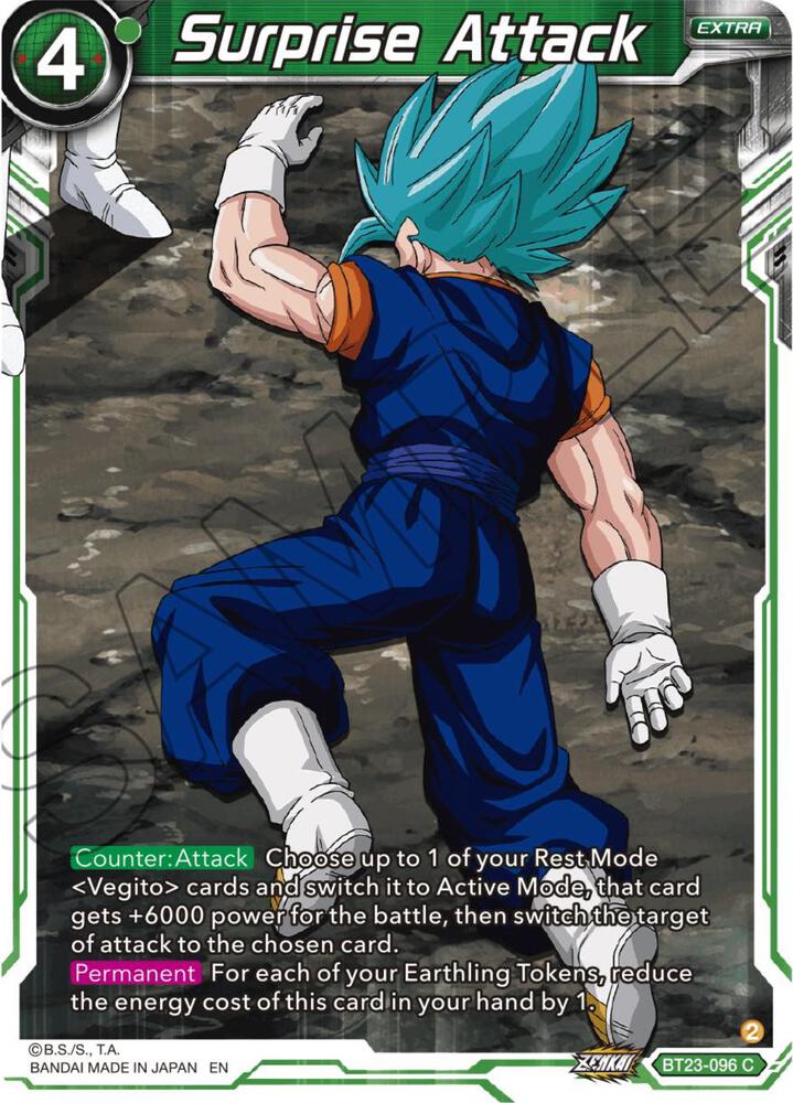 Surprise Attack Foil BT23-096 Perfect Combination Dragonball Super card