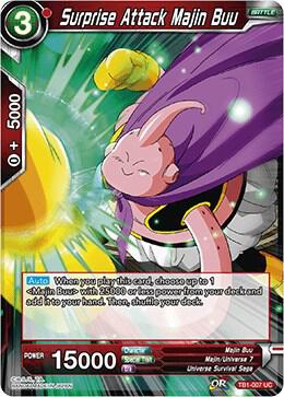 Surprise Attack Majin Buu TB1-007 Tournament of Power Dragonball Super card