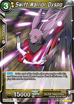 Swift Warrior Dyspo Foil TB1-083 Tournament of Power Dragonball Super card