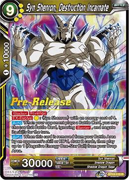 Syn Shenron Destruction Incarnate BT10-115 Rise of the Unison Warrior Pre-Release Cards Dragonball Super card