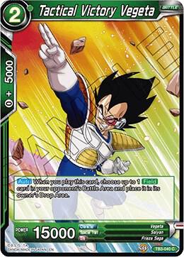 Tactical Victory Vegeta Foil TB3-040 Clash of Fates Dragonball Super card