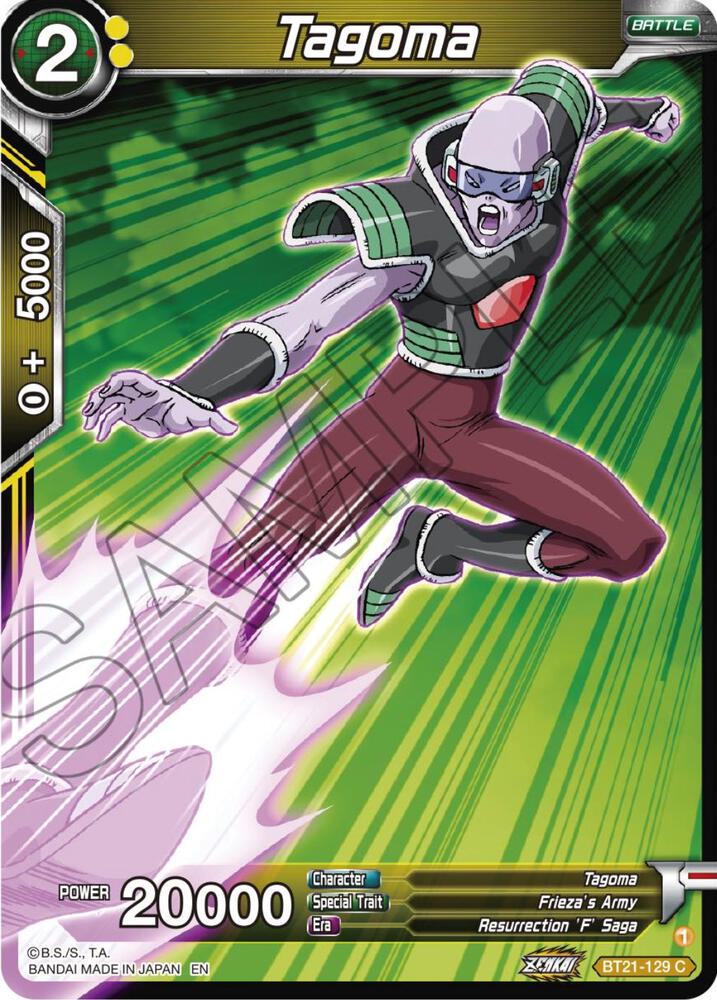 Tagoma BT21-129 Wild Resurgence Dragonball Super card