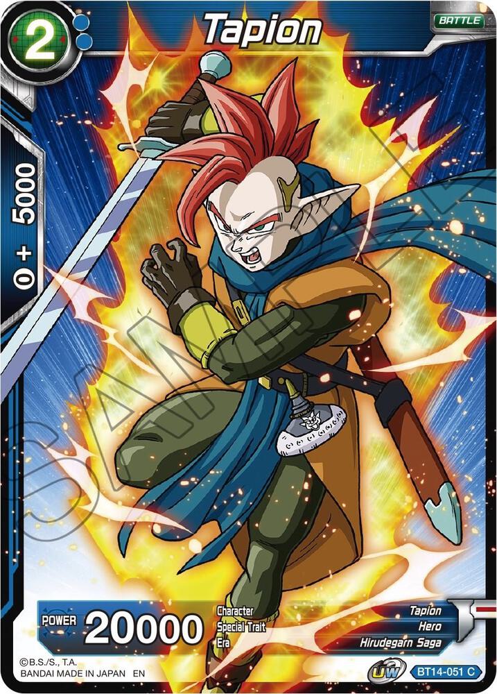 Tapion Foil BT14-051 Cross Spirits Dragonball Super card