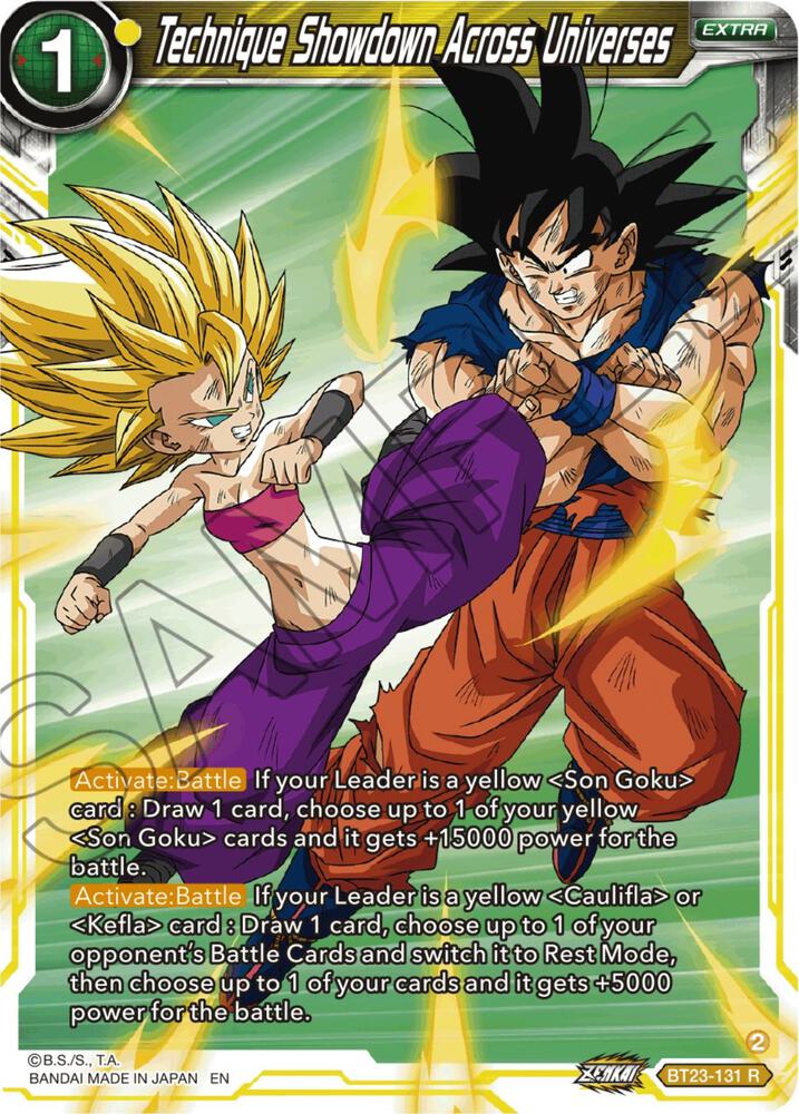 Technique Showdown Across Universes BT23-131 Perfect Combination Dragonball Super card