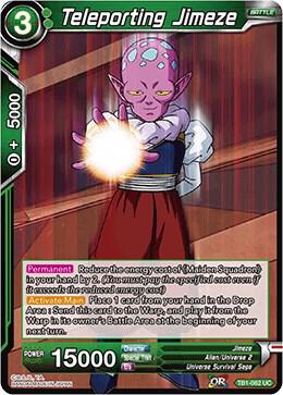 Teleporting Jimeze Foil TB1-062 Tournament of Power Dragonball Super card