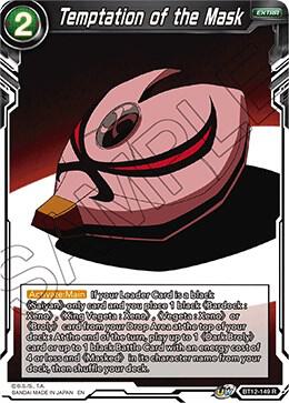 Temptation of the Mask Foil BT12-149 Vicious Rejuvenation Dragonball Super card