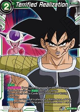 Terrified Realization BT13-087 Supreme Rivalry Dragonball Super card