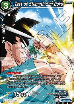 Test of Strength Son Goku TB2-020 World Martial Arts Tournament Dragonball Super card