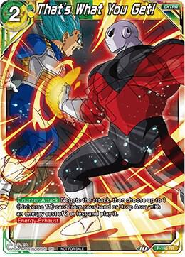 Thats What You Get Foil P-195 Promotion Cards Dragonball Super card