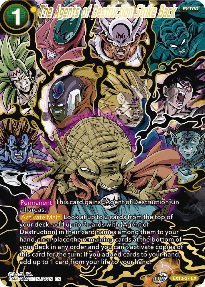 The Agents of Destruction Strike Back EX13-27 Special Anniversary Set 2020 Dragonball Super card