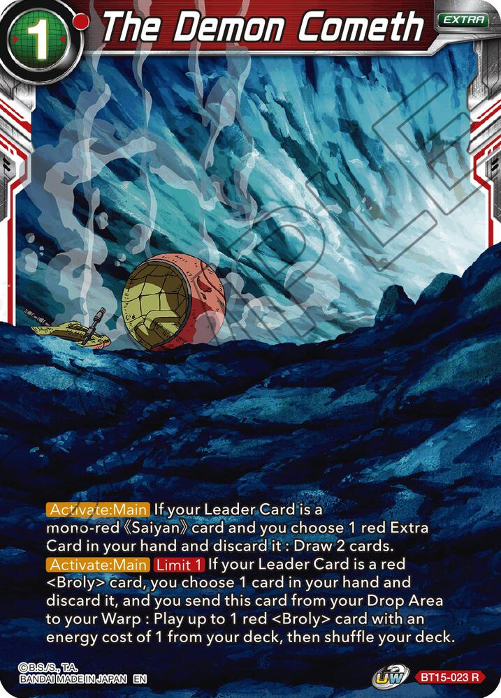 The Demon Cometh BT15-023 Saiyan Showdown Dragonball Super card