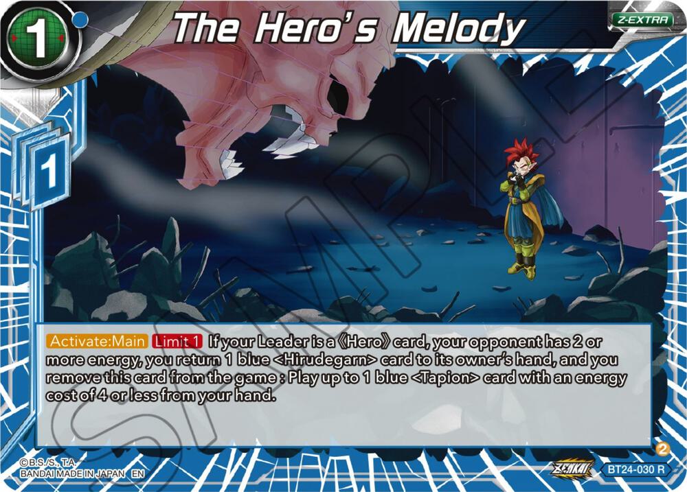 The Heros Melody Foil BT24-030 Beyond Generations Dragonball Super card