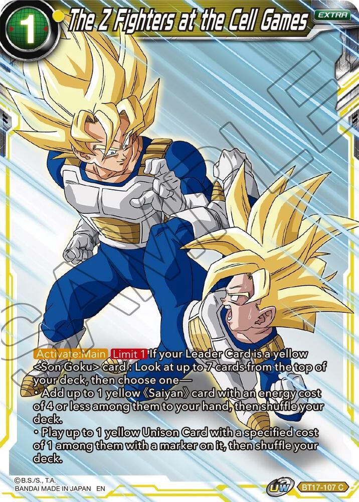 The Z Fighters at the Cell Games Foil BT17-107 Ultimate Squad Dragonball Super card