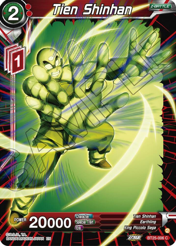 Tien Shinhan BT25-006 Legend of the Dragon Balls Dragonball Super card