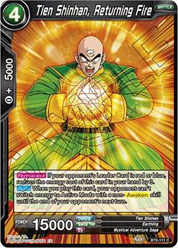 Tien Shinhan Returning Fire Foil BT6-111 Destroyer Kings Dragonball Super card
