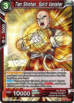 Tien Shinhan Spirit Vanisher Foil BT9-012 Universal Onslaught Dragonball Super card