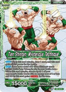 Tien Shinhan Tien Shinhan Mysterious Technique Foil EB1-24 Battle Evolution Booster Dragonball Super card