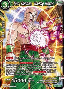 Tien Shinhan Trading Moves TB2-043 World Martial Arts Tournament Dragonball Super card