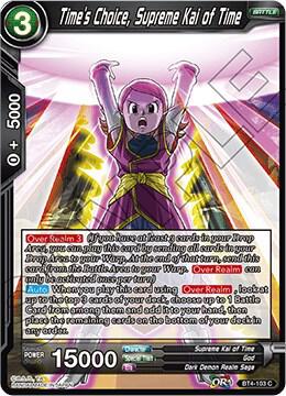 Times Choice Supreme Kai of Time Foil BT4-103 Colossal Warfare Dragonball Super card