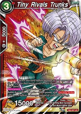 Tiny Rivals Trunks TB2-007 World Martial Arts Tournament Dragonball Super card