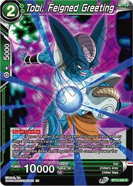 Tobi Feigned Greeting Foil BT13-068 Supreme Rivalry Dragonball Super card