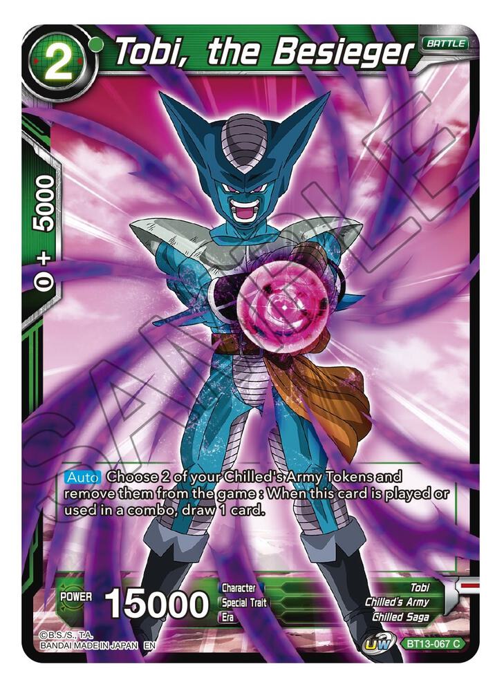 Tobi the Besieger BT13-067 Supreme Rivalry Dragonball Super card