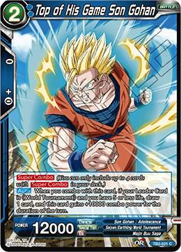 Top of His Game Son Gohan Foil TB2-021 World Martial Arts Tournament Dragonball Super card