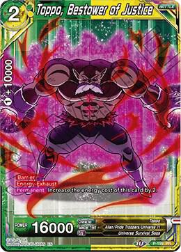 Toppo Bestower of Justice P-199 Promotion Cards Dragonball Super card