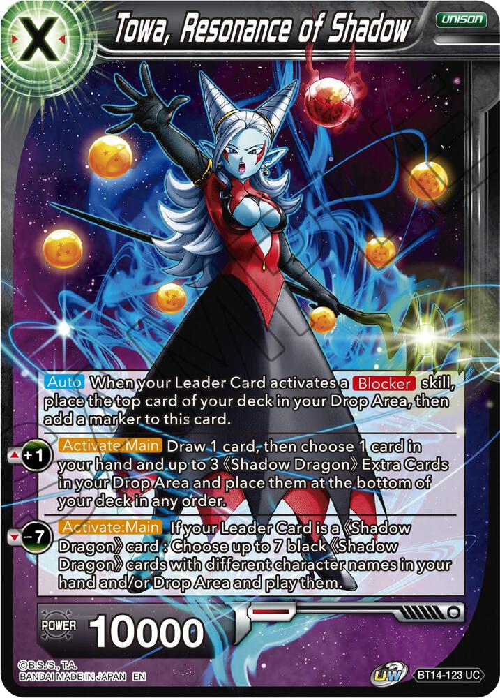 Towa Resonance of Shadow BT14-123 Cross Spirits Dragonball Super card