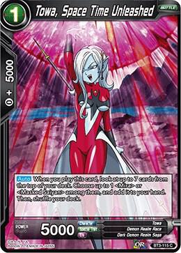 Towa Space Time Unleashed Foil BT3-115 Cross Worlds Dragonball Super card
