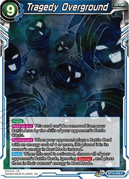 Tragedy Overground Foil BT10-058 Rise of the Unison Warrior Dragonball Super card