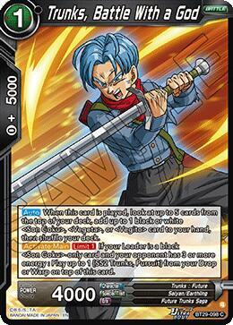 Trunks Battle With a God BT29-098 Fearsome Rivals Dragonball Super card