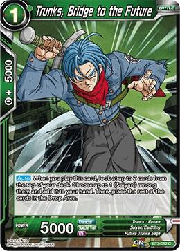 Trunks Bridge to the Future 2018 BT3-062 Cross Worlds Dragonball Super card