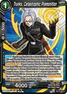 Trunks Catastrophic Premonition Foil BT12-135 Vicious Rejuvenation Dragonball Super card