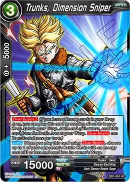Trunks Dimension Sniper Foil DB1-082 Draft Box 04 - Dragon Brawl Dragonball Super card