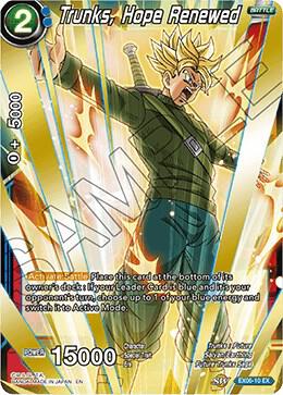 Trunks Hope Renewed Foil EX06-10 Special Anniversary Set Dragonball Super card