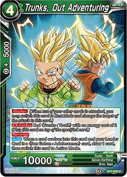 Trunks Out Adventuring BT7-059 Assault of the Saiyans Dragonball Super card