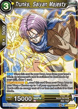 Trunks Saiyan Majesty BT8-075 Malicious Machinations Dragonball Super card