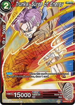Trunks Surge of Energy EX06-01 Special Anniversary Set Dragonball Super card