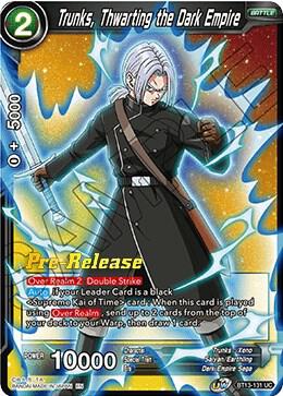 Trunks Thwarting the Dark Empire BT13-131 Supreme Rivalry Pre-Release Cards Dragonball Super card