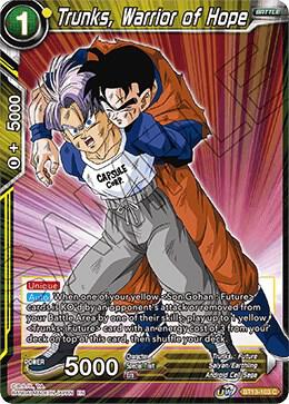 Trunks Warrior of Hope Foil BT13-103 Supreme Rivalry Dragonball Super card